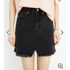 Madewell Rigid Denim A line skirt